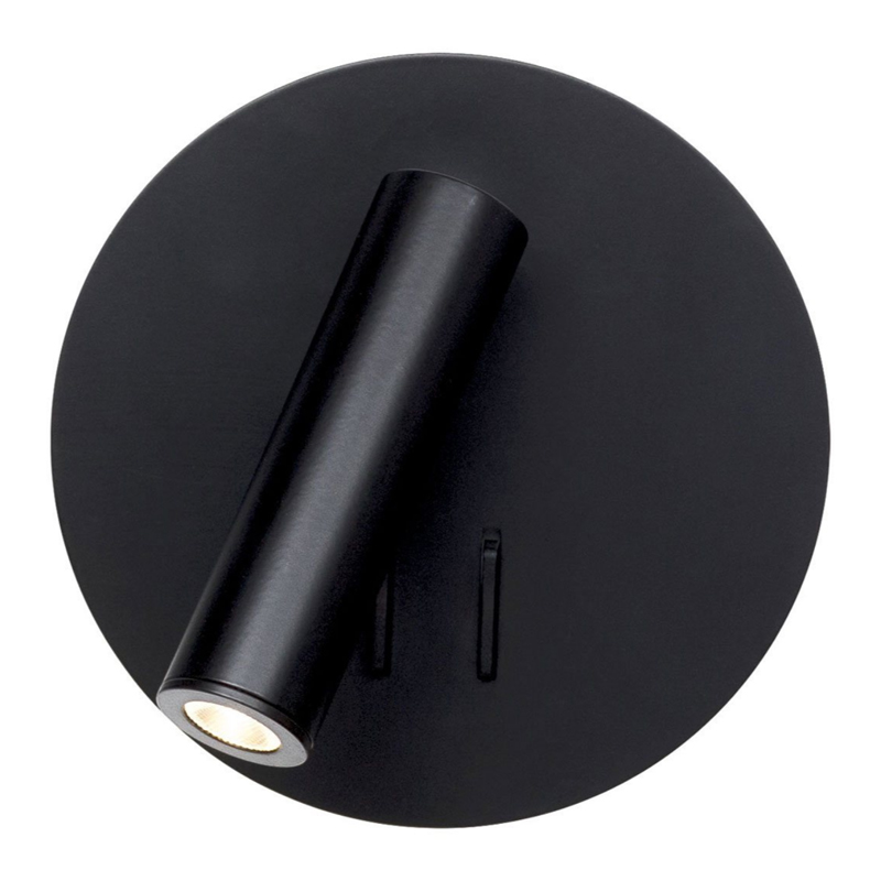 Настенный спот Black Circle Spot Wall Lamp Черный в Екатеринбурге | Loft Concept 