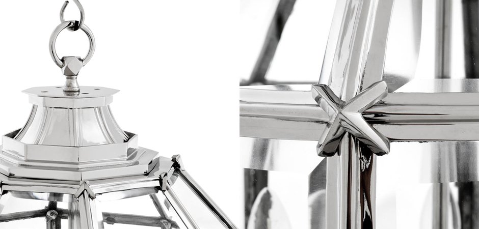 Люстра Lantern Owen Nickel M - Loft-Concept в Екатеринбурге