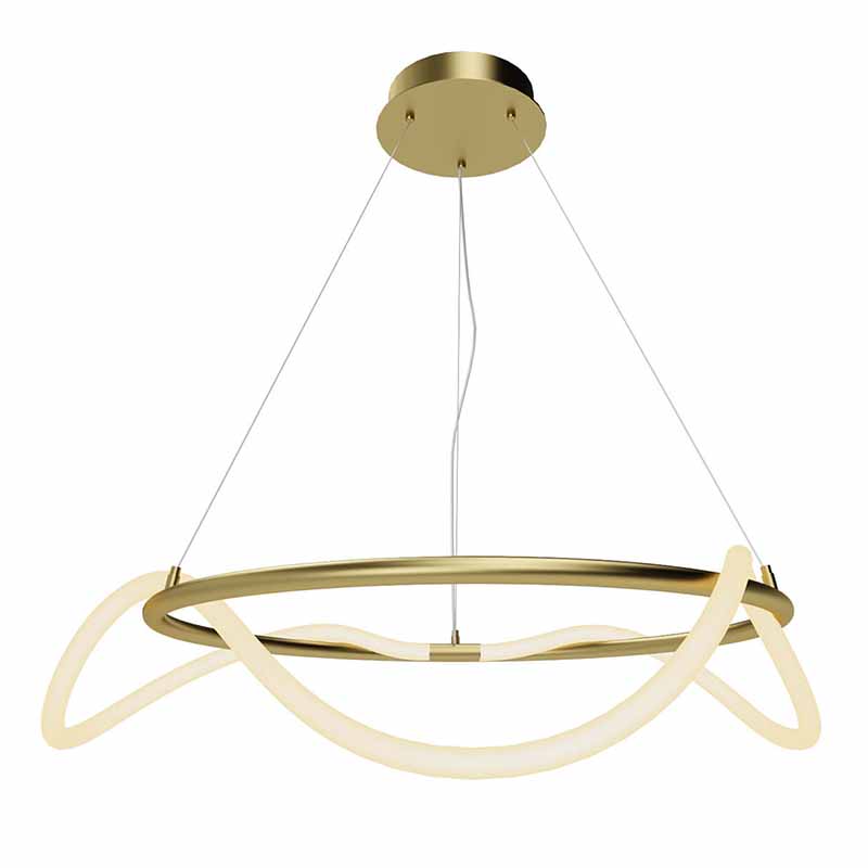 Люстра Luke Lampco Tracer Chandelier Gold 60 Белый матовое золото в Екатеринбурге | Loft Concept 