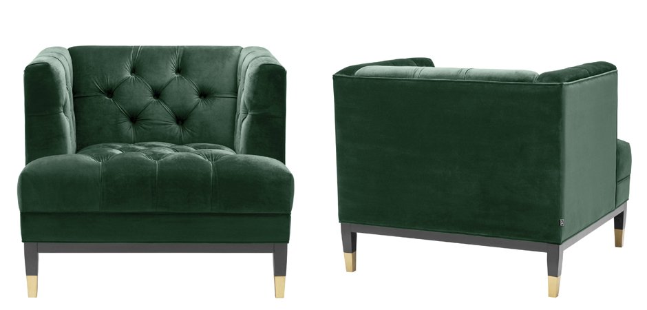 Кресло Eichholtz Chair Castelle Green - фото №1