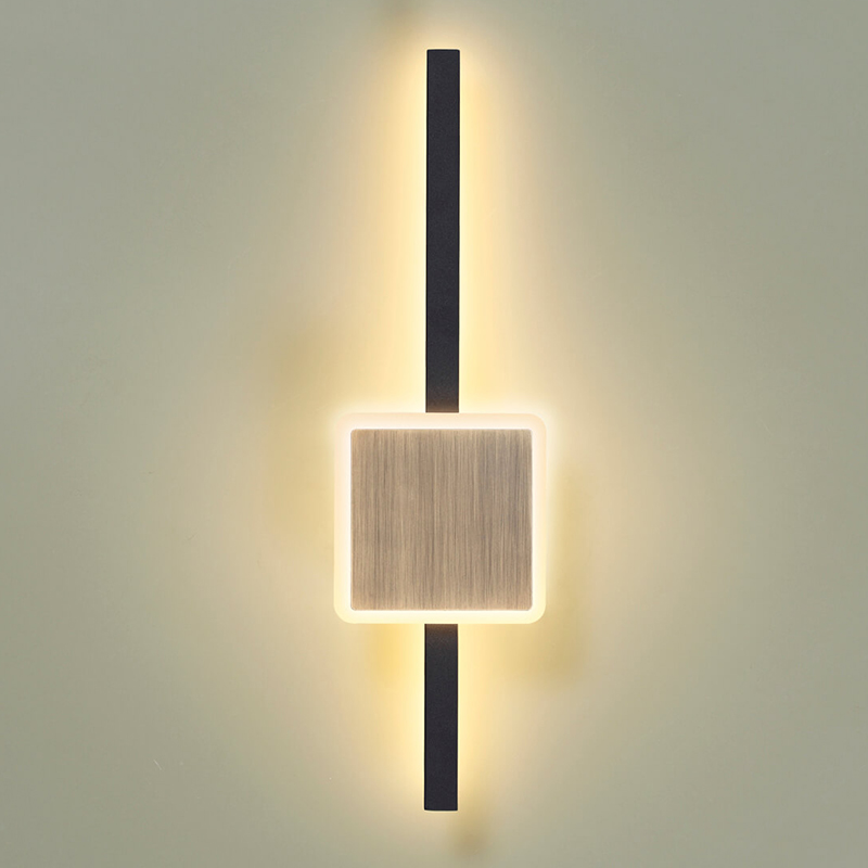 Бра Barrette Square Sconce 40 Черный Античная Бронза в Екатеринбурге | Loft Concept 