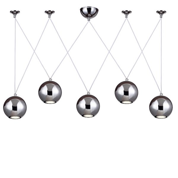 Подвесной светильник Multisphere Pendant Silver 5  в Екатеринбурге | Loft Concept 