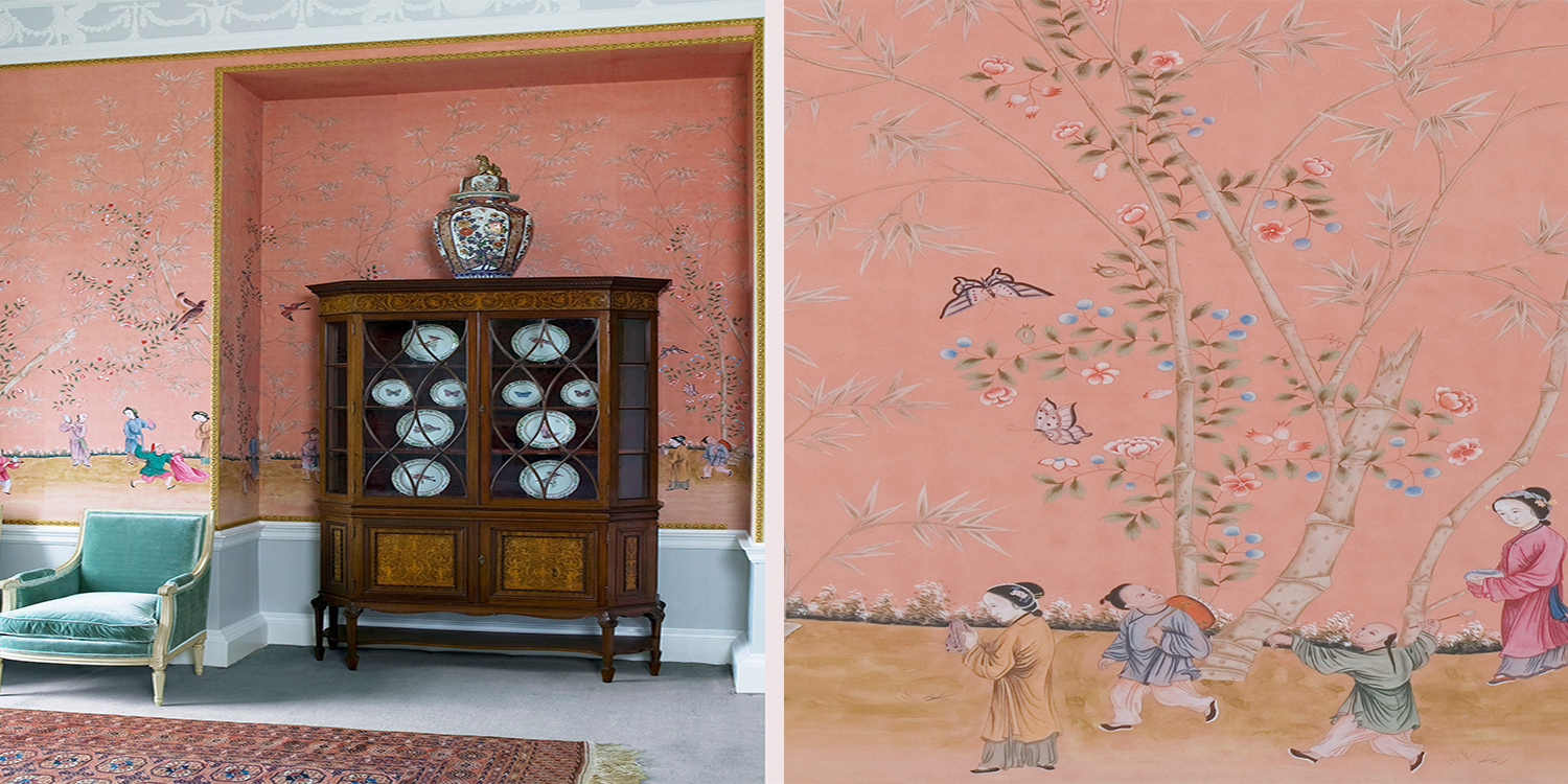 Обои ручная роспись Belton Carmine Pink - фото №1