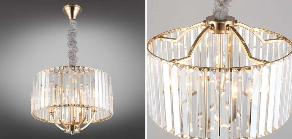 Хрустальная Люстра Glass Strips Gold Хрустальная Люстра Glass Strips Gold - Loft-Concept в Екатеринбурге
