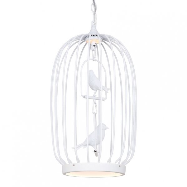 Люстра Birdcage Chandelier Two White Белый в Екатеринбурге | Loft Concept 