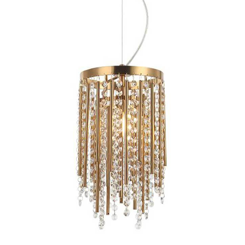 Подвесной светильник Crystal Wind Chimes Bronze Hanging Lamp Бронза Прозрачный в Екатеринбурге | Loft Concept 