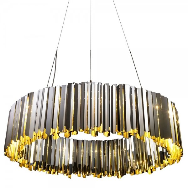 Люстра Grace Lightning Facet Chandelier Глянцевое золото Хром Черный Белый в Екатеринбурге | Loft Concept 