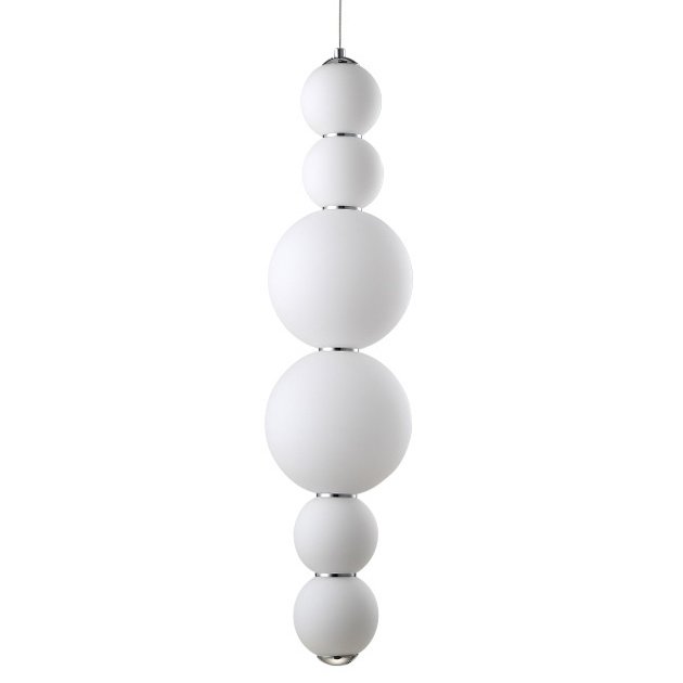 Люстра PEARLS Suspension Pendant Lamp C Белый Хром в Екатеринбурге | Loft Concept 