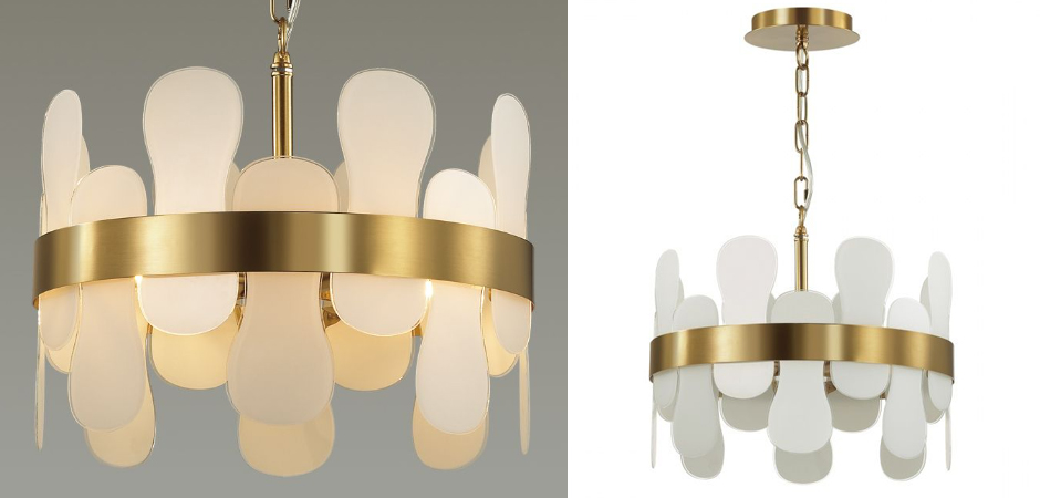 Люстра Eve Chandelier фигурное стекло диаметр 40 см Люстра Eve Chandelier фигурное стекло диаметр 40 см - Loft-Concept в Екатеринбурге