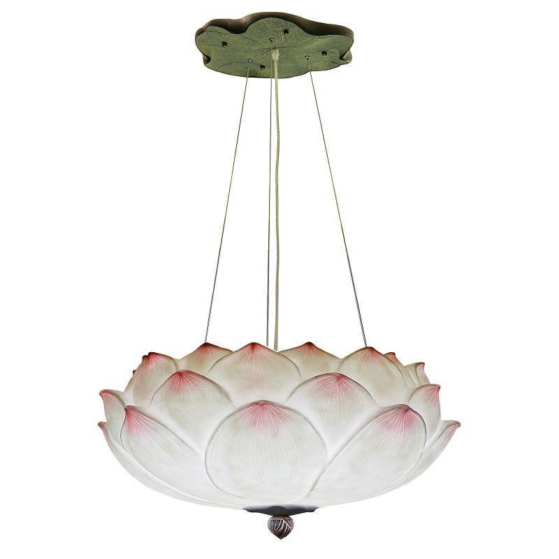 Люстра Pink Lotus Chandelier Белый Розовый пастельный в Екатеринбурге | Loft Concept 