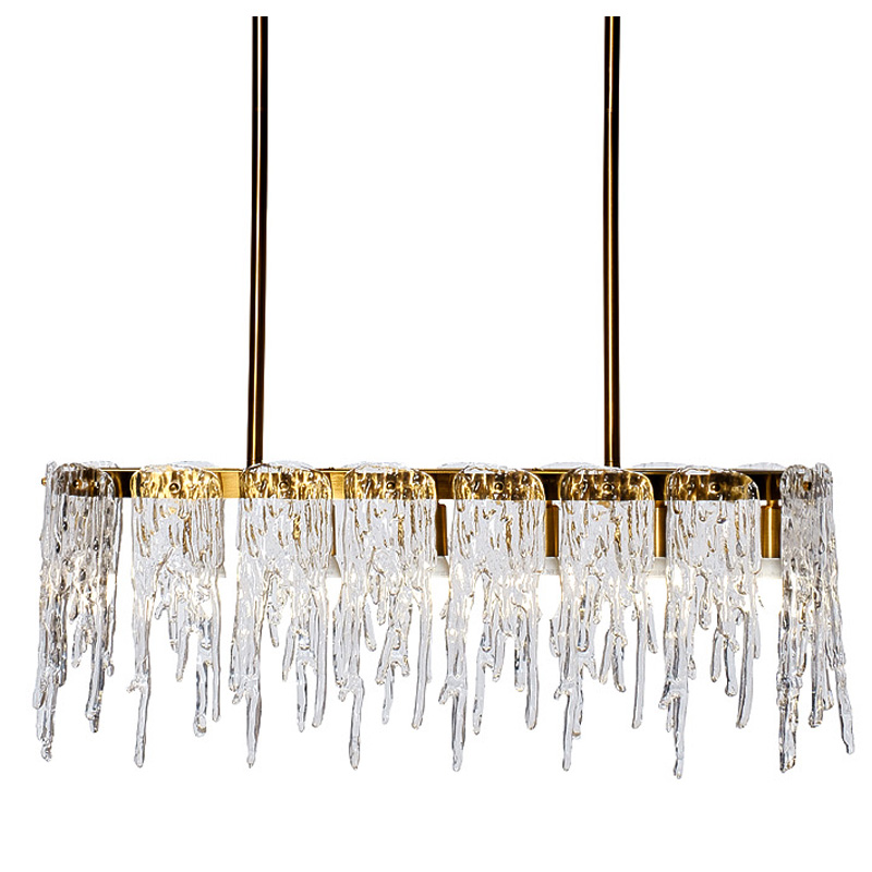 Люстра Cold Heart Line Gold Chandelier Золотой в Екатеринбурге | Loft Concept 