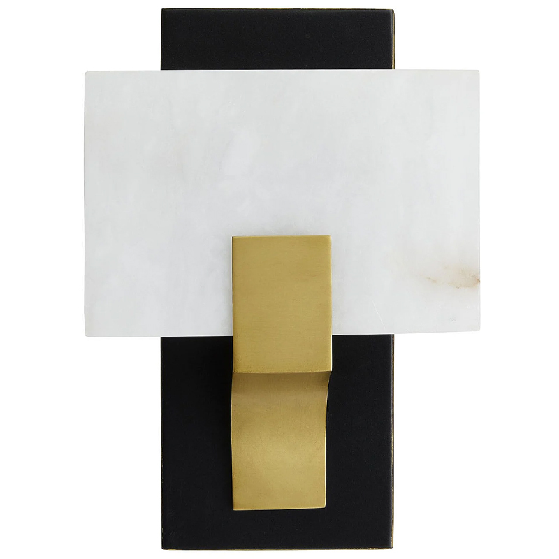 Бра Arteriors LUNA SCONCE Латунь Белый Черный в Екатеринбурге | Loft Concept 