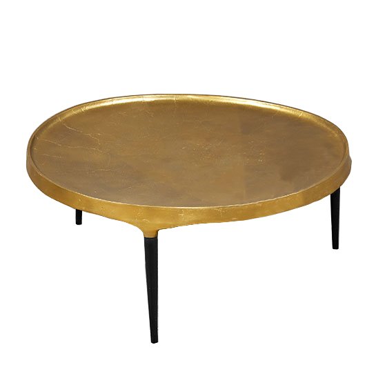 Кофейный стол Brass Stains Table Латунь Черный в Екатеринбурге | Loft Concept 