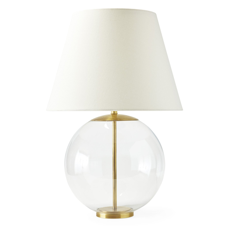 Настольная лампа Emory Table Lamp Gold Золотой Прозрачный (Transparent) Белый в Екатеринбурге | Loft Concept 