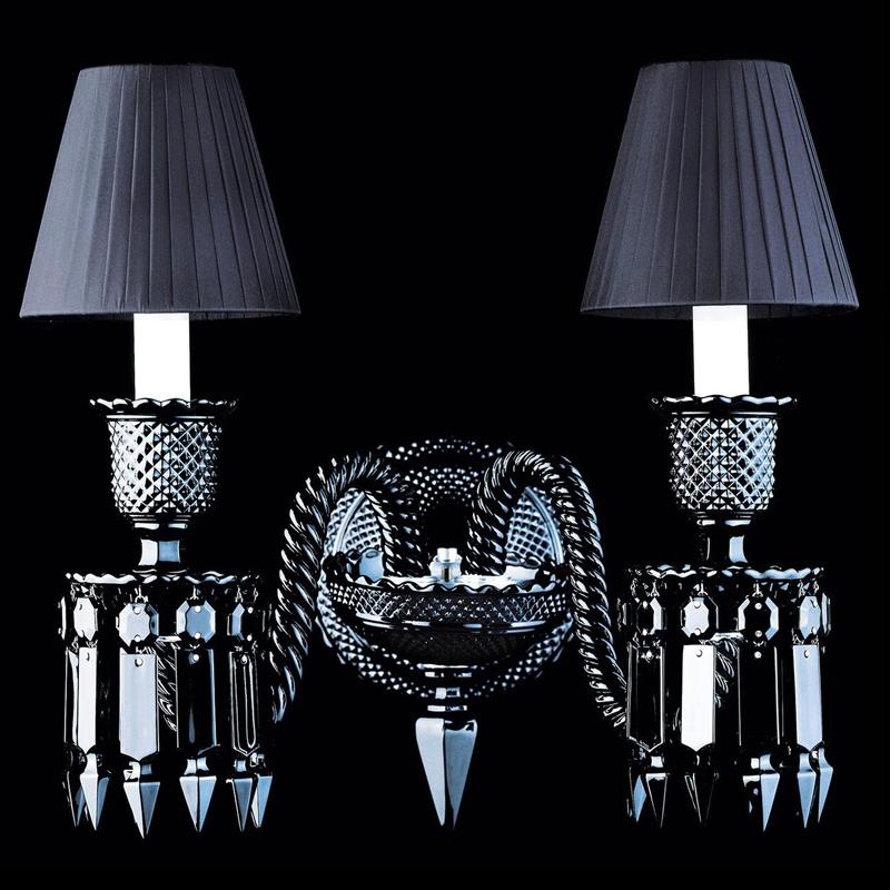 Бра BACCARAT ZENITH NOIR Wall Lamp 2 Черный в Екатеринбурге | Loft Concept 