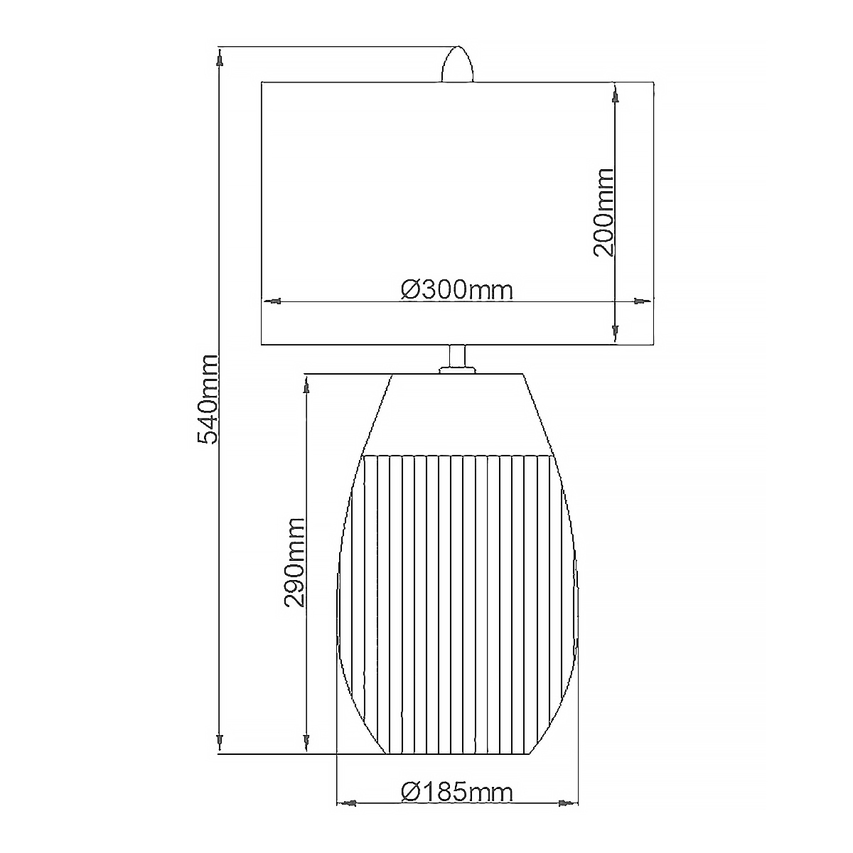 Настольная лампа с белым цилиндрическим абажуром и серебристым овальным основанием Quintiesse в Екатеринбурге