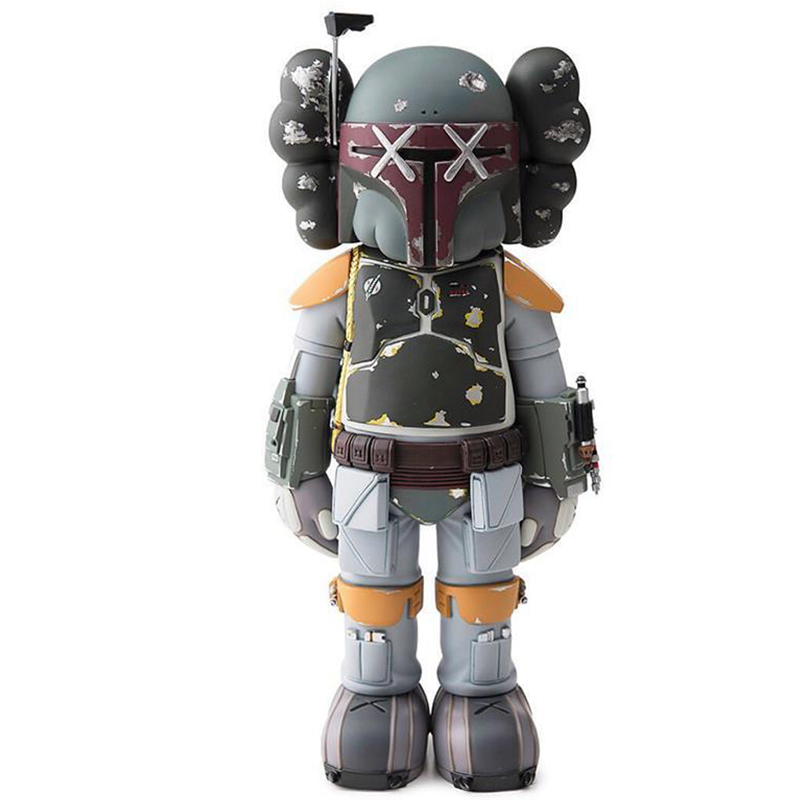 Статуэтка KAWS Star Wars Boba Fett Ver Серый Красный Оранжевый Светло-серый в Екатеринбурге | Loft Concept 