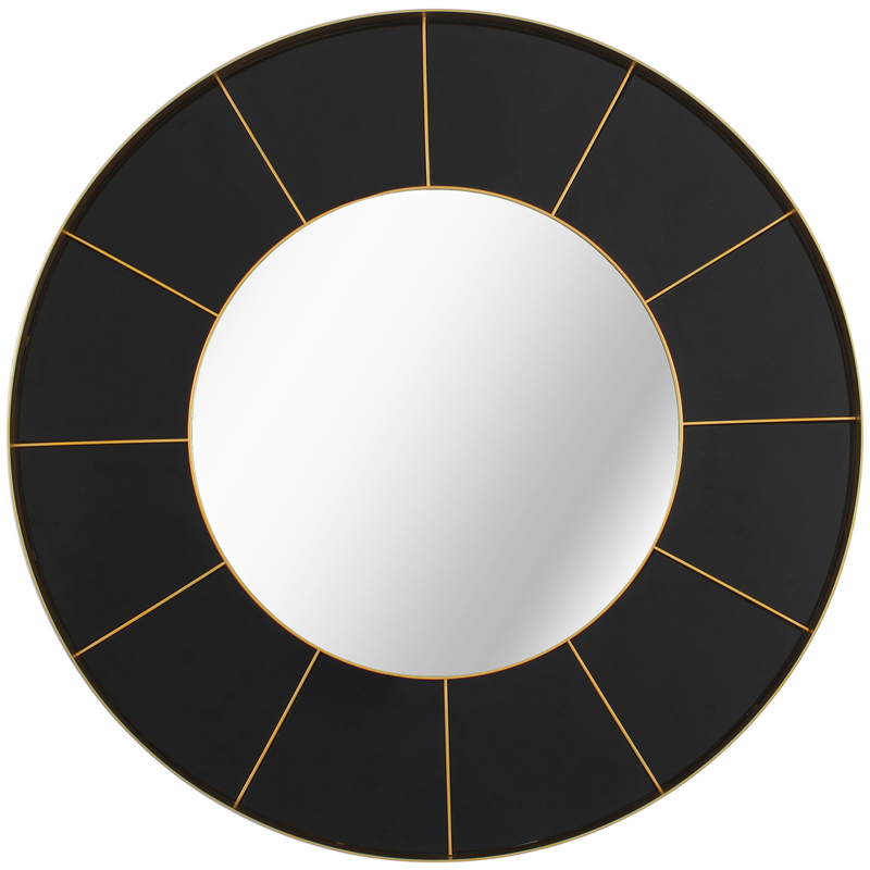 Зеркало Sectors Circle Mirror black  в Екатеринбурге | Loft Concept 