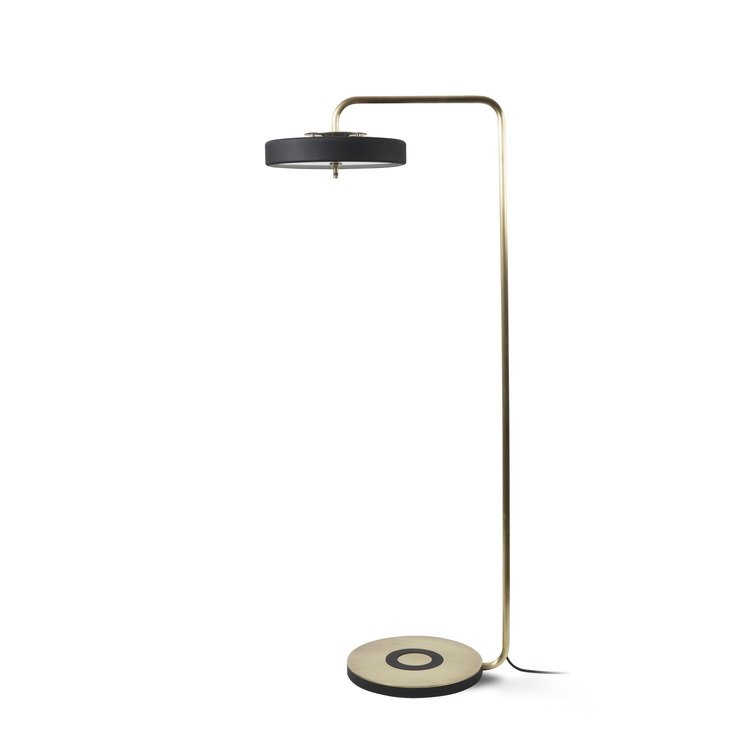 Торшер Bert Frank REVOLVE FLOOR LAMP Золотой Черный в Екатеринбурге | Loft Concept 