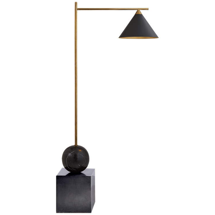 Торшер CLEO FLOOR LAMP Black Черный Латунь в Екатеринбурге | Loft Concept 