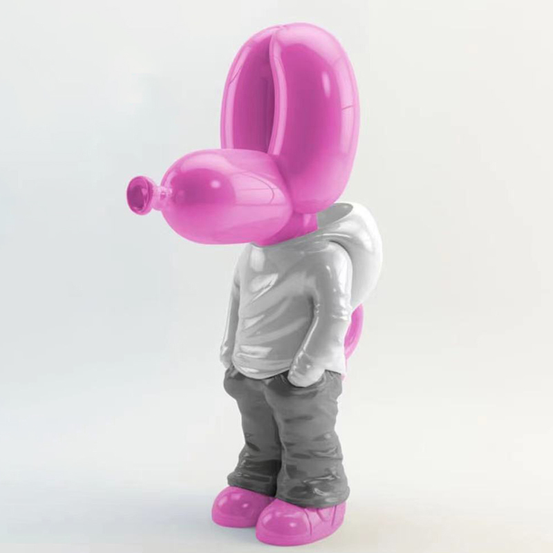 Статуэтка Pink Balloon Dog Розовый Белый Серый в Екатеринбурге | Loft Concept 