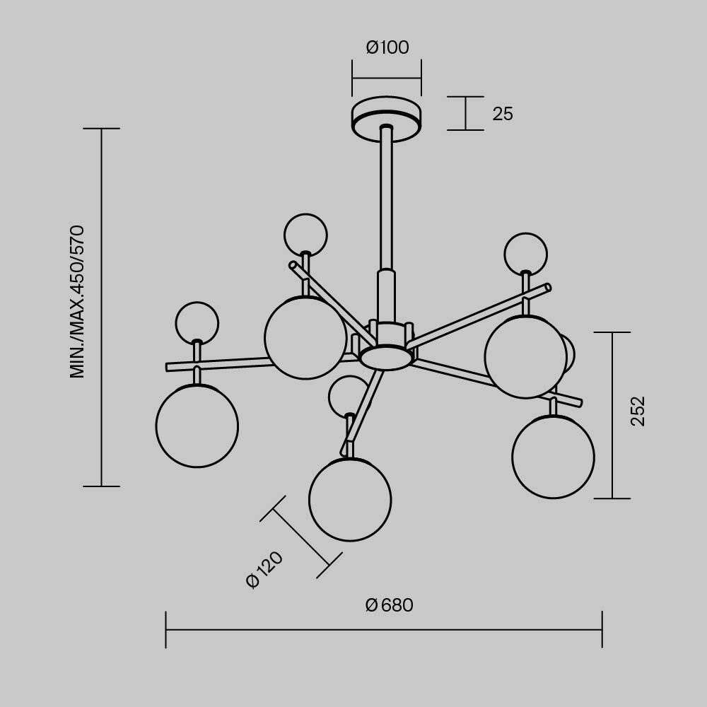 Люстра подвесная Museo G9 в Екатеринбурге