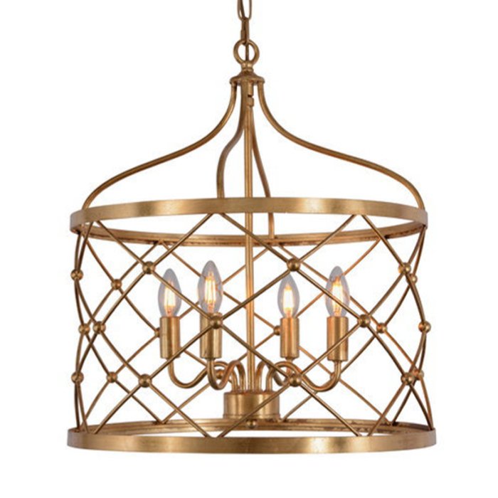 Подвесные светильники Lantern Golden Net L Pendant lamp Золотой в Екатеринбурге | Loft Concept 