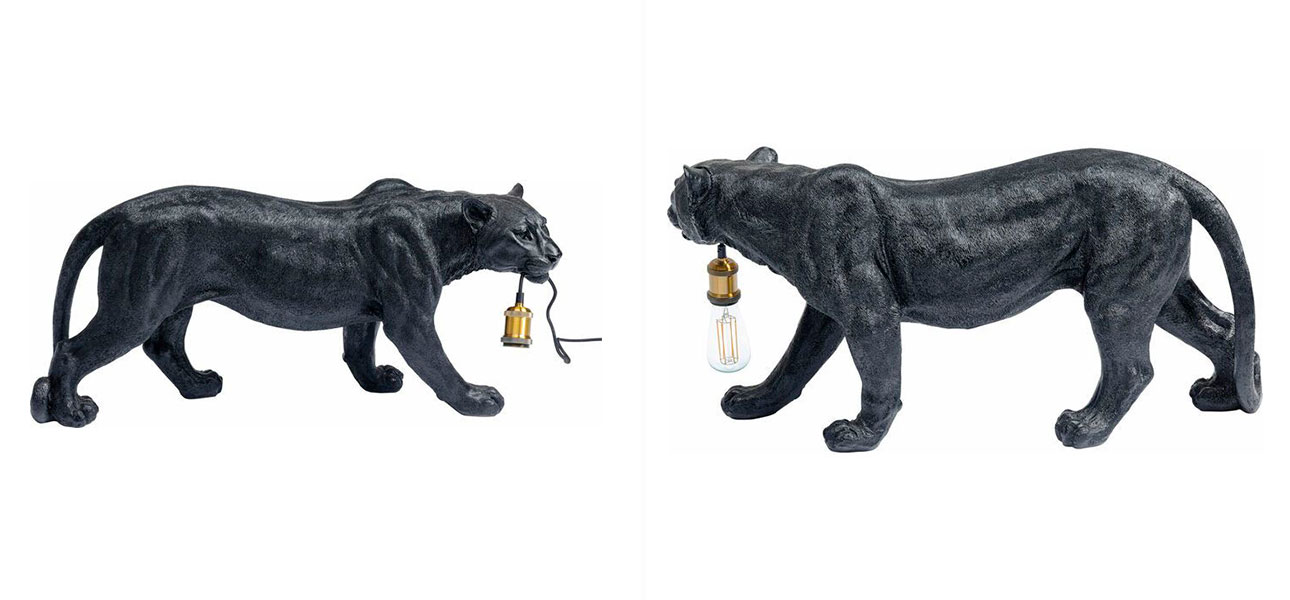Лампа напольная черная пантера Animal - фото №1