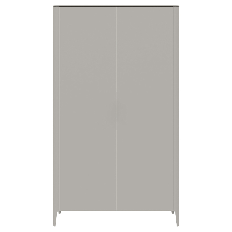 Шкаф двухстворчатый серо-бежевый Type Бежево-серый в Екатеринбурге | Loft Concept 