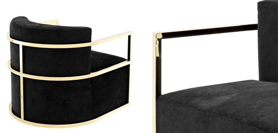 Кресло Eichholtz Chair Emilio Gold Кресло Eichholtz Chair Emilio Gold - Loft-Concept в Екатеринбурге
