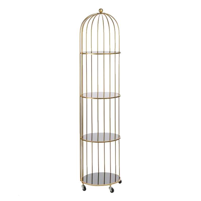 Стеллаж Cage Rack Gold Золотой в Екатеринбурге | Loft Concept 