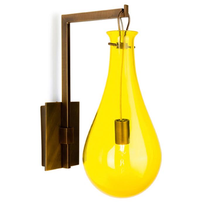 Бра Patrick Naggar Bubble Sconce yellow Желтый Черный в Екатеринбурге | Loft Concept 