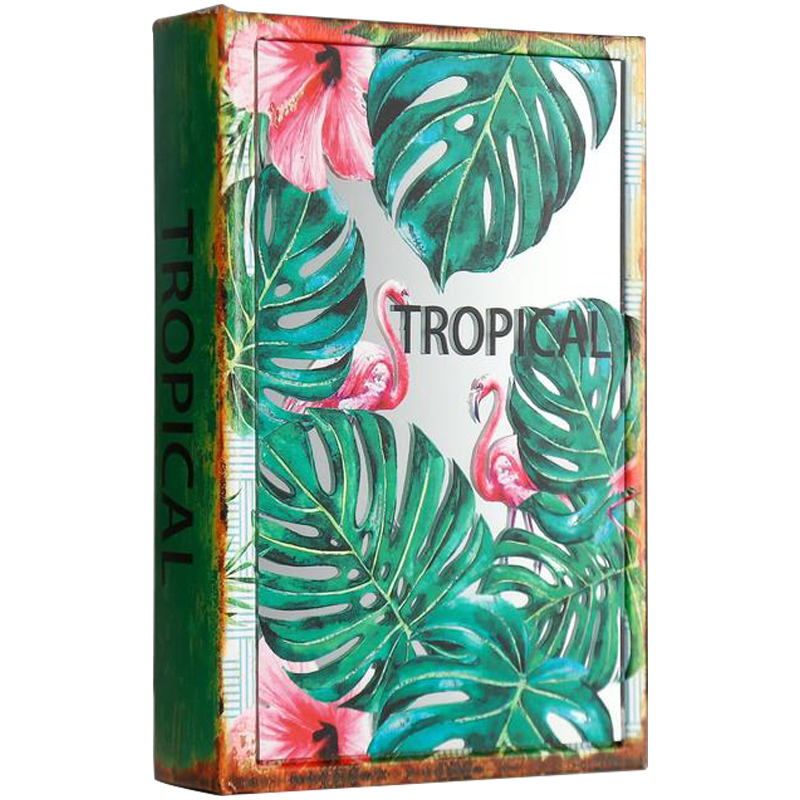 Шкатулка-книга Tropical Flamingos Mirror Book Box Мульти в Екатеринбурге | Loft Concept 