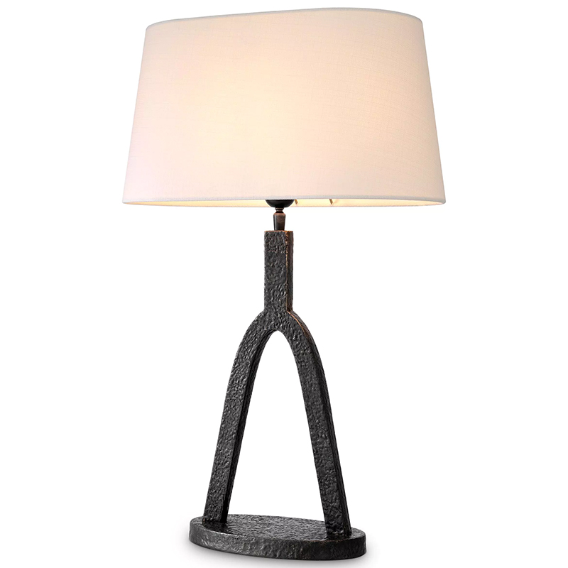 Настольная лампа Eichholtz Table lamp Coosa Темная бронза Белый в Екатеринбурге | Loft Concept 