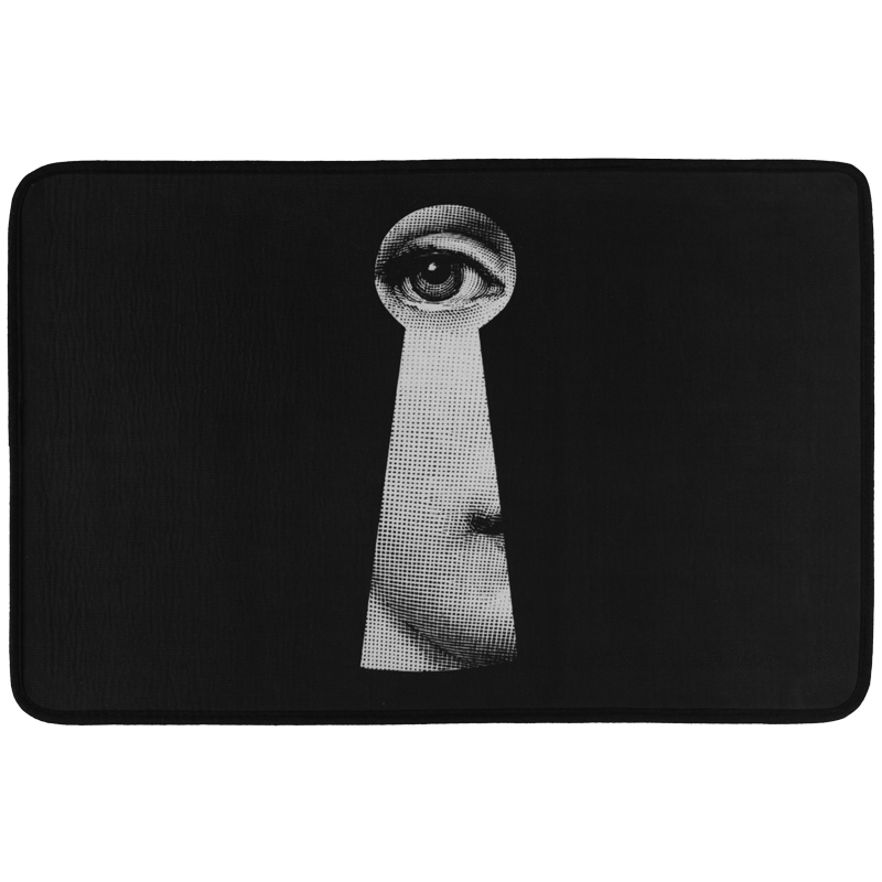 Ковер Keyhole Fornasetti Rug Черно-белый в Екатеринбурге | Loft Concept 