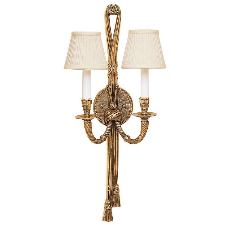 Бра 5538 PERTH SCONCE Antiqued solid brass Латунь Черный Белый в Екатеринбурге | Loft Concept 