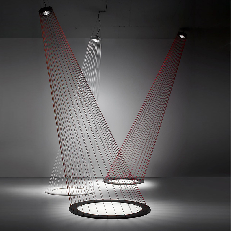 Люстра Ray Light Threads Object Lighting Красный Черный в Екатеринбурге | Loft Concept 