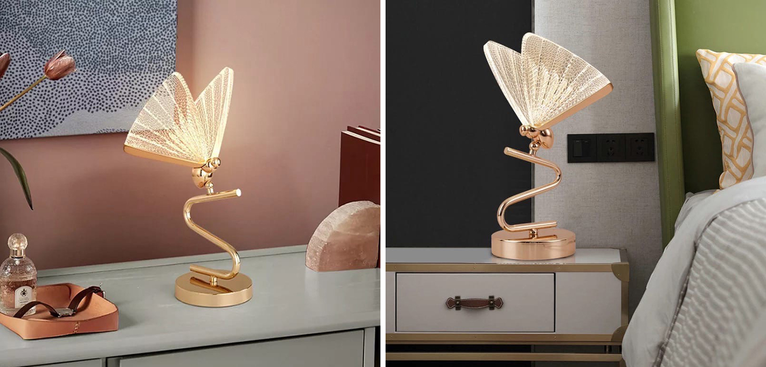 Ночник с Бабочкой Butterfly Table Lamp A - фото