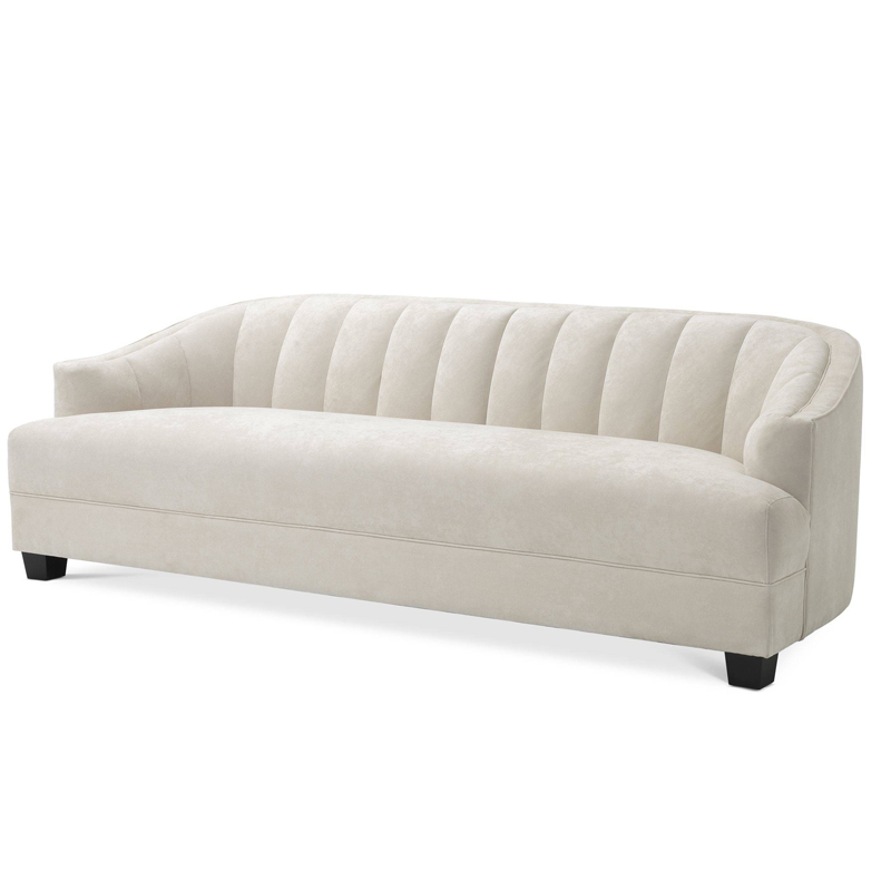 Диван Eichholtz Sofa Polaris ivory ( слоновая кость ) Черный в Екатеринбурге | Loft Concept 