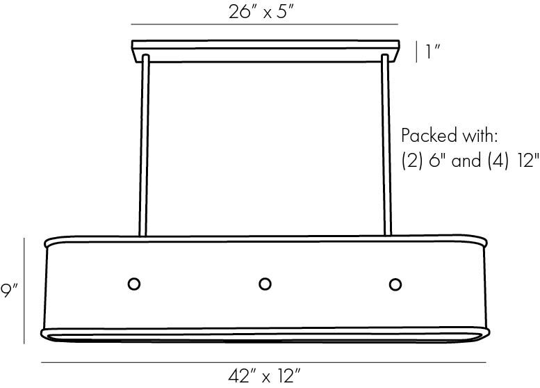 Люстра Arteriors GLENDALE LINEAR CHANDELIER в Екатеринбурге