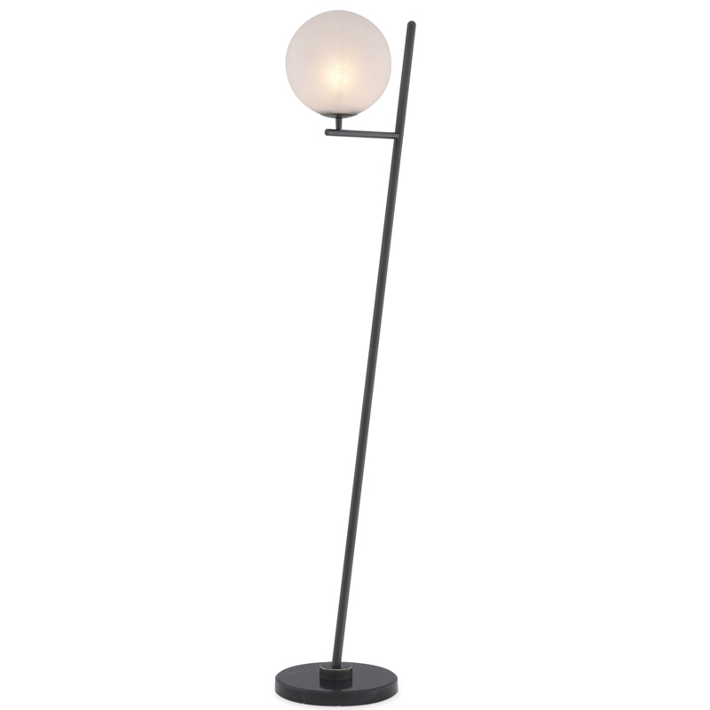 Торшер Eichholtz Floor Lamp Flynn Bronze Темная бронза Белый Черный Мрамор Nero в Екатеринбурге | Loft Concept 