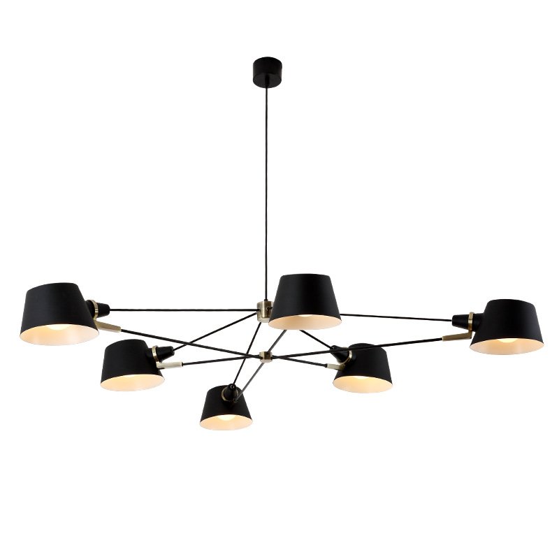 Люстра Brendan Ravenhill  Long Pivot Chandelier Черный в Екатеринбурге | Loft Concept 