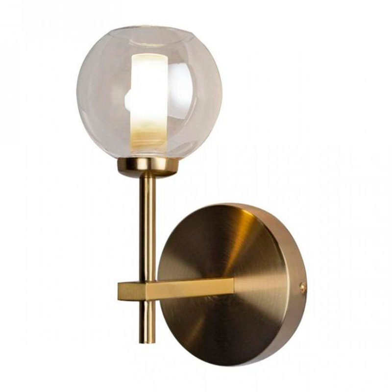 Бра RH Boule de Cristal Single Wall Lamp amber Gold Золотой Амбре янтарь в Екатеринбурге | Loft Concept 