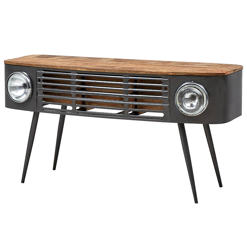 Консоль Loft Car Console Table Древесина Графит в Екатеринбурге | Loft Concept 