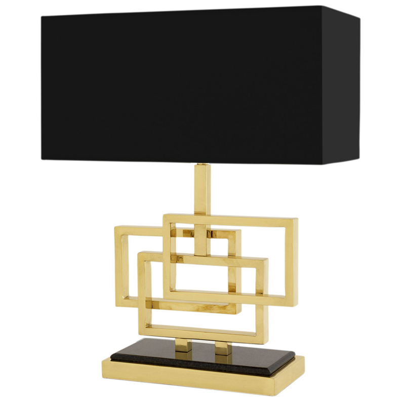 Настольная лампа Eichholtz Table Lamp Windolf Brass Латунь Черный в Екатеринбурге | Loft Concept 