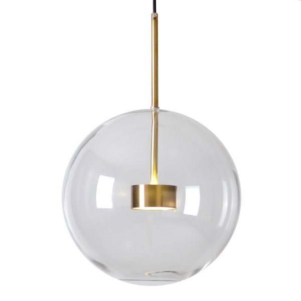 Подвесной светильник Suspension LED design BUBBLE LAMP 1 Латунь Прозрачное Стекло в Екатеринбурге | Loft Concept 