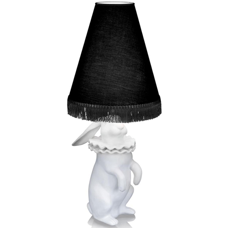 Настольная лампа Lamptable Rabbit Black Белый Черный в Екатеринбурге | Loft Concept 