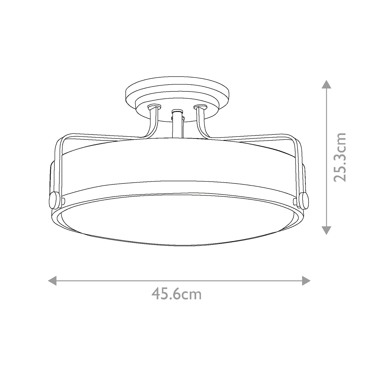Потолочный светильник с круглым матовым белым плафоном Hinkley в Екатеринбурге