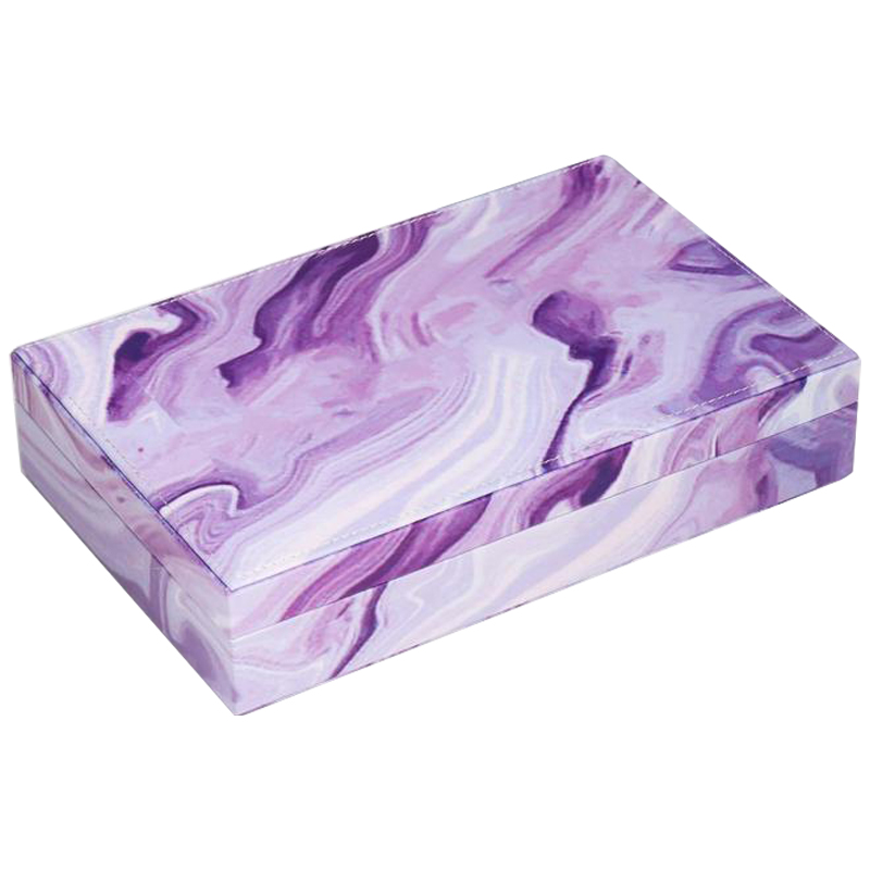 Шкатулка Marble Pattern Box violet Фиолетовый в Екатеринбурге | Loft Concept 