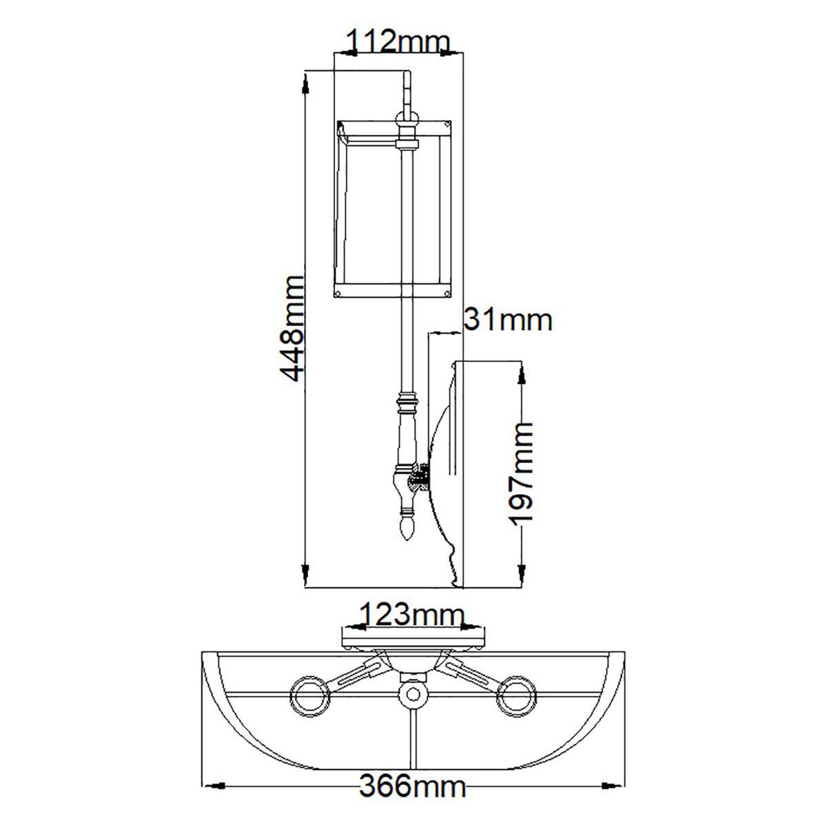 Бра с 2-мя бежевыми абажурами в классическом стиле Hinkley в Екатеринбурге